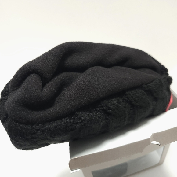 Hunter Boot Socks Tall Cable Knit Fleece Womens Size L 8 - 10 Black NEW - Picture 6 of 6